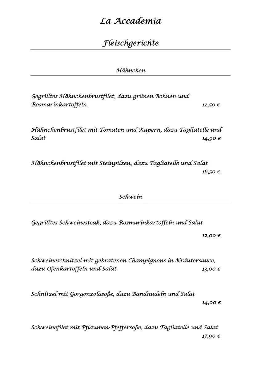 Speisekarte photo 6