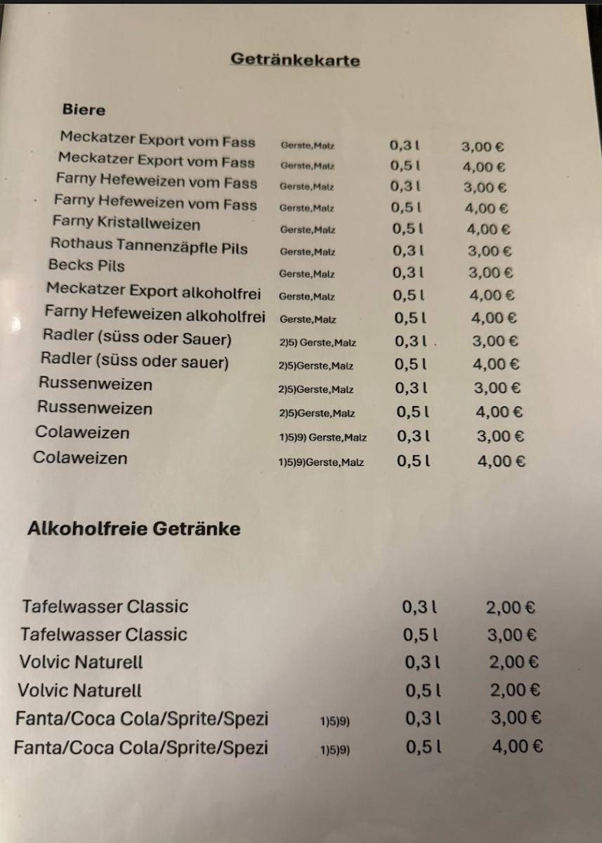 Speisekarte photo 1