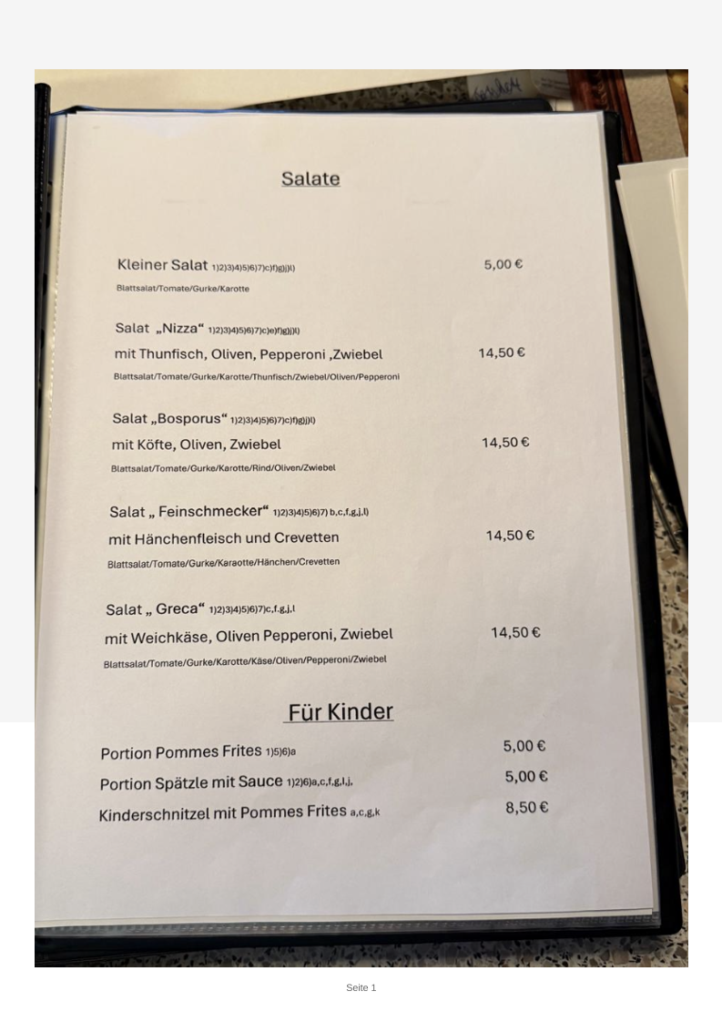 Speisekarte photo 4