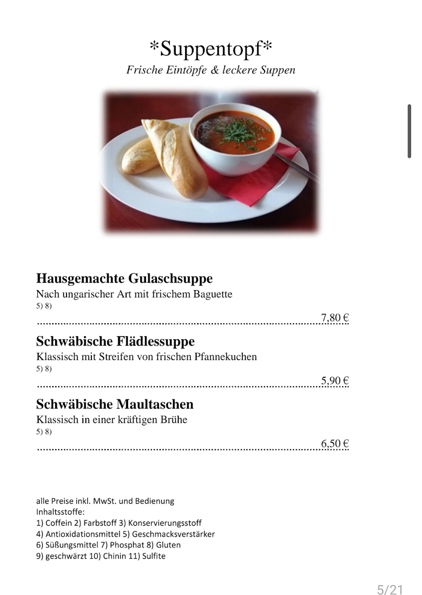 Speisekarte photo 2
