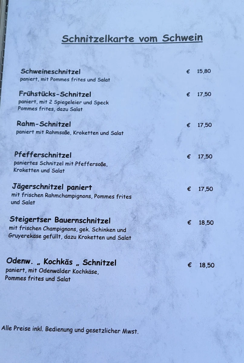 Speisekarte photo 1