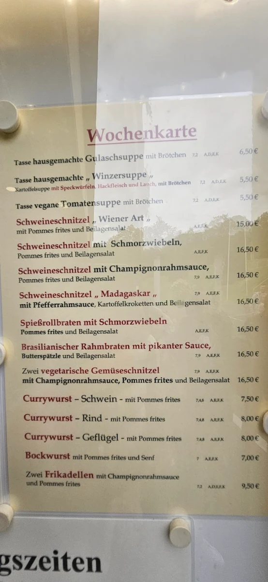 Speisekarte photo 1