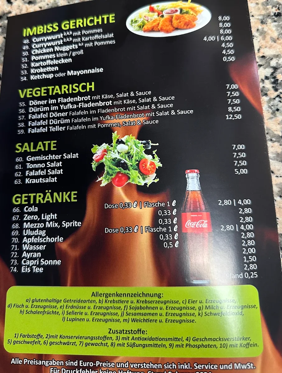 Speisekarte photo 3