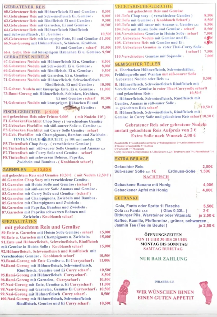 Speisekarte photo 1