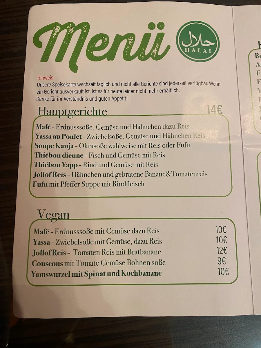 Speisekarte photo 3