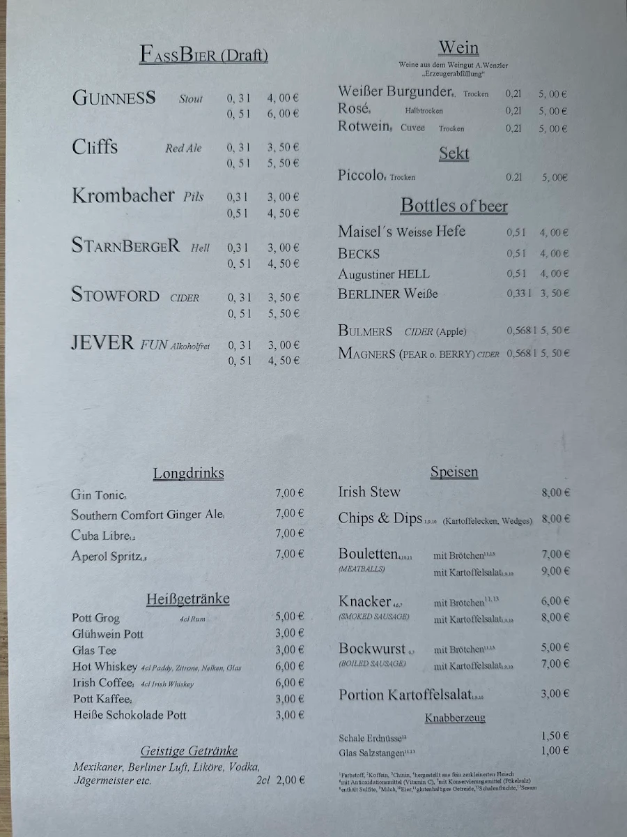 Speisekarte photo 1