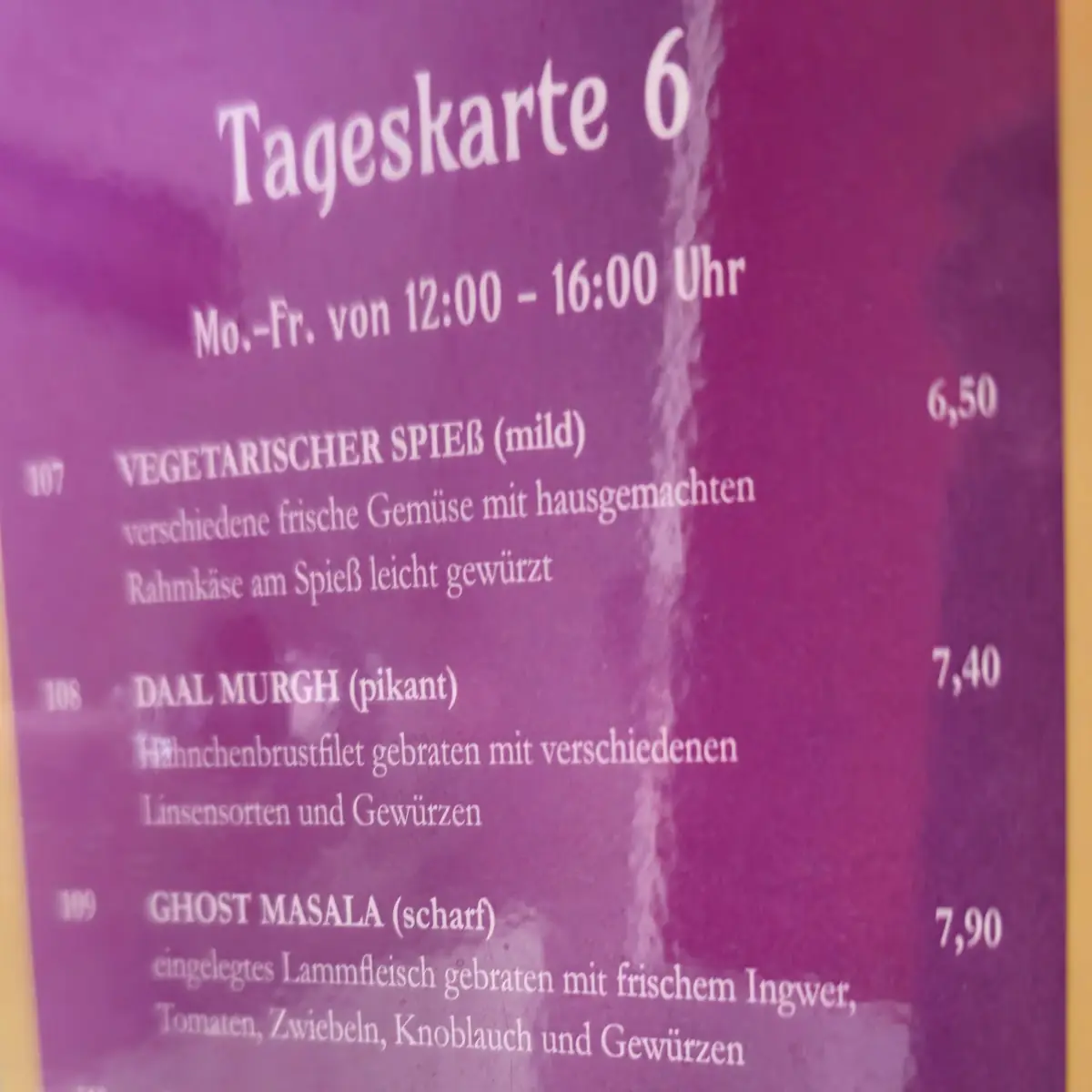 Speisekarte photo 5