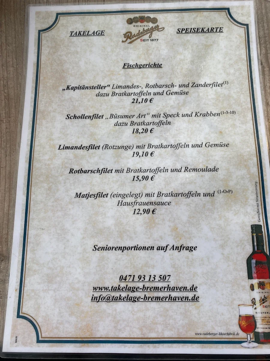 Speisekarte photo 2