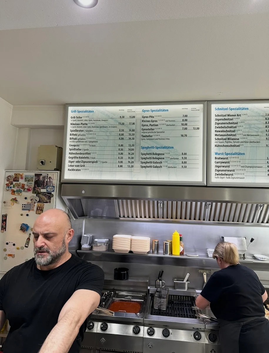 Speisekarte, Nikolaus Grill Stoppenberg