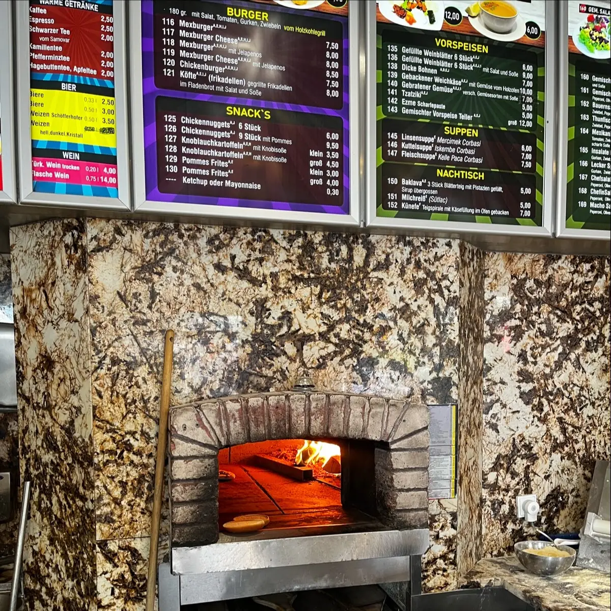 Speisekarte, Memo Grill Döner Pizza