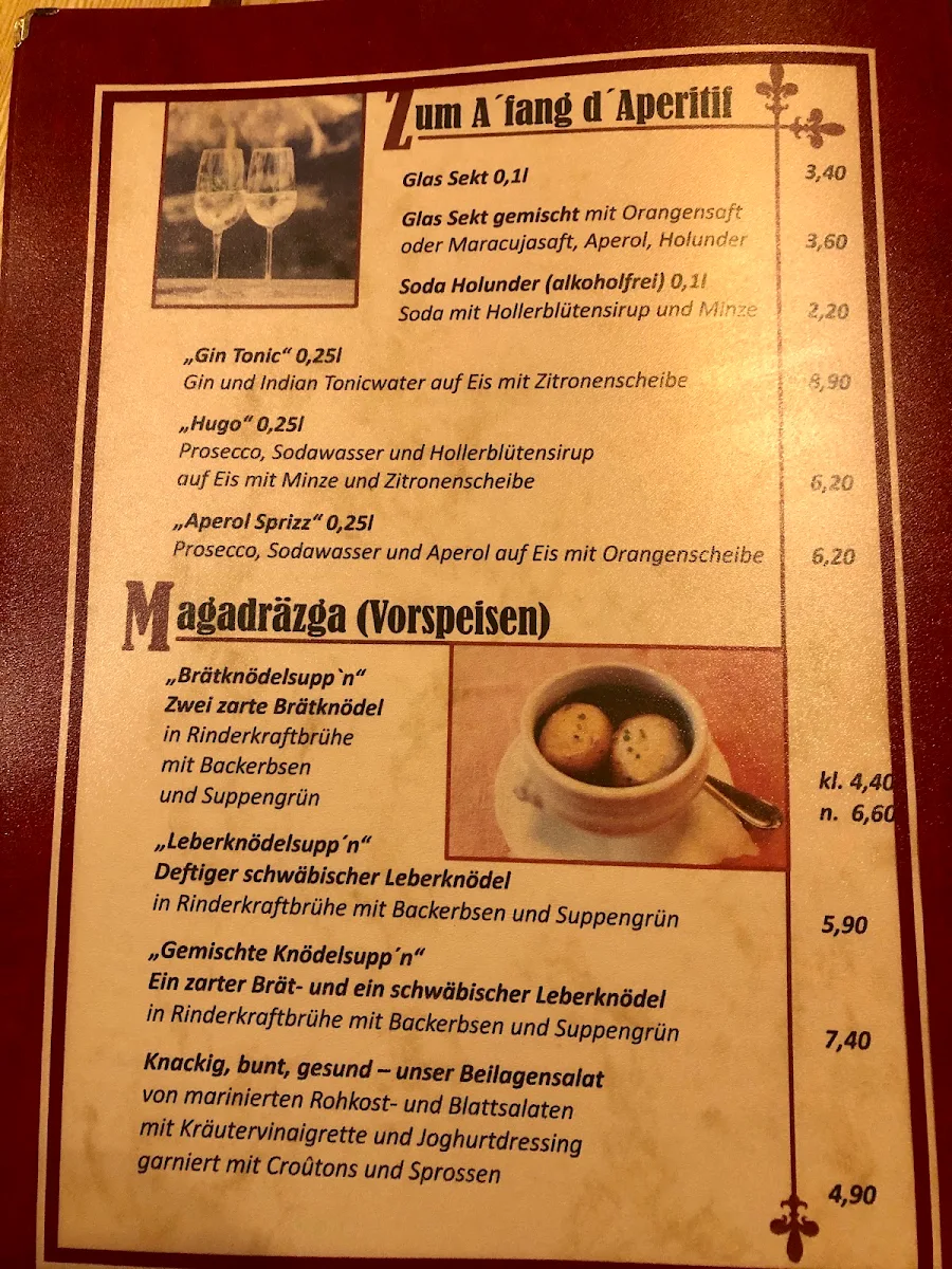 Speisekarte photo 1