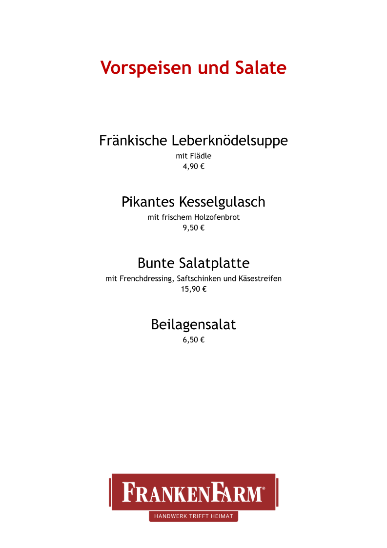 Speisekarte photo 9
