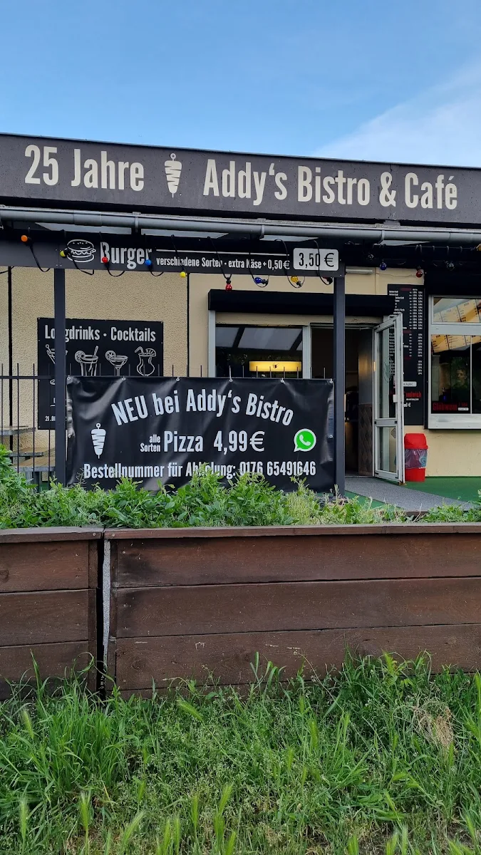 Speisekarte, Addy's Bistro & Cafe
