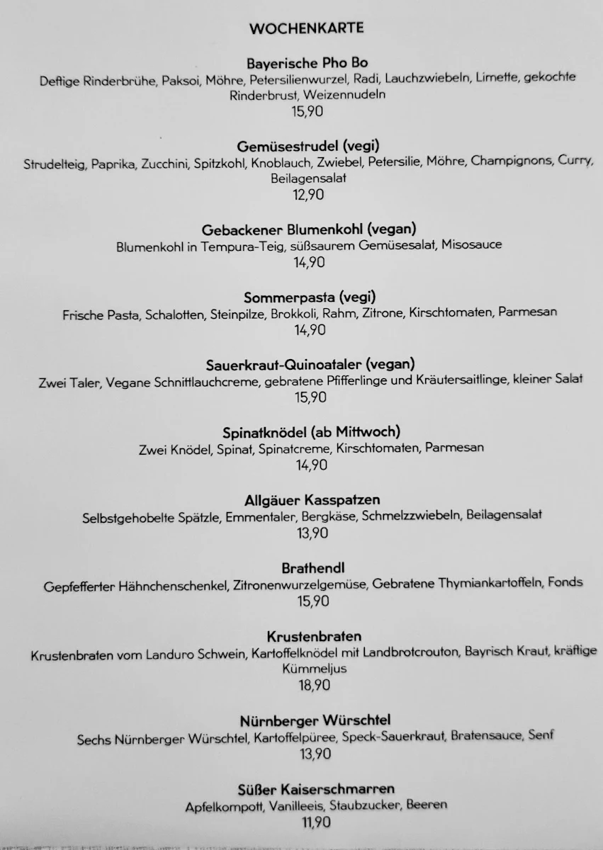 Speisekarte photo 3