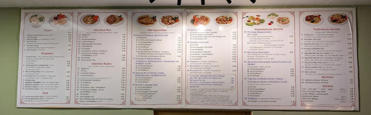 Speisekarte, Thiên Kim Asia-Imbiss - Recklinghausen