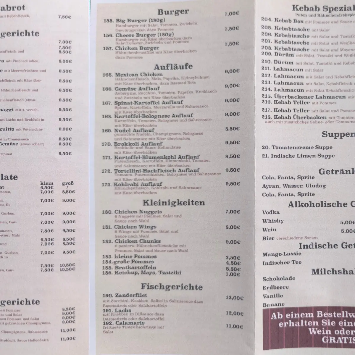 Speisekarte photo 1