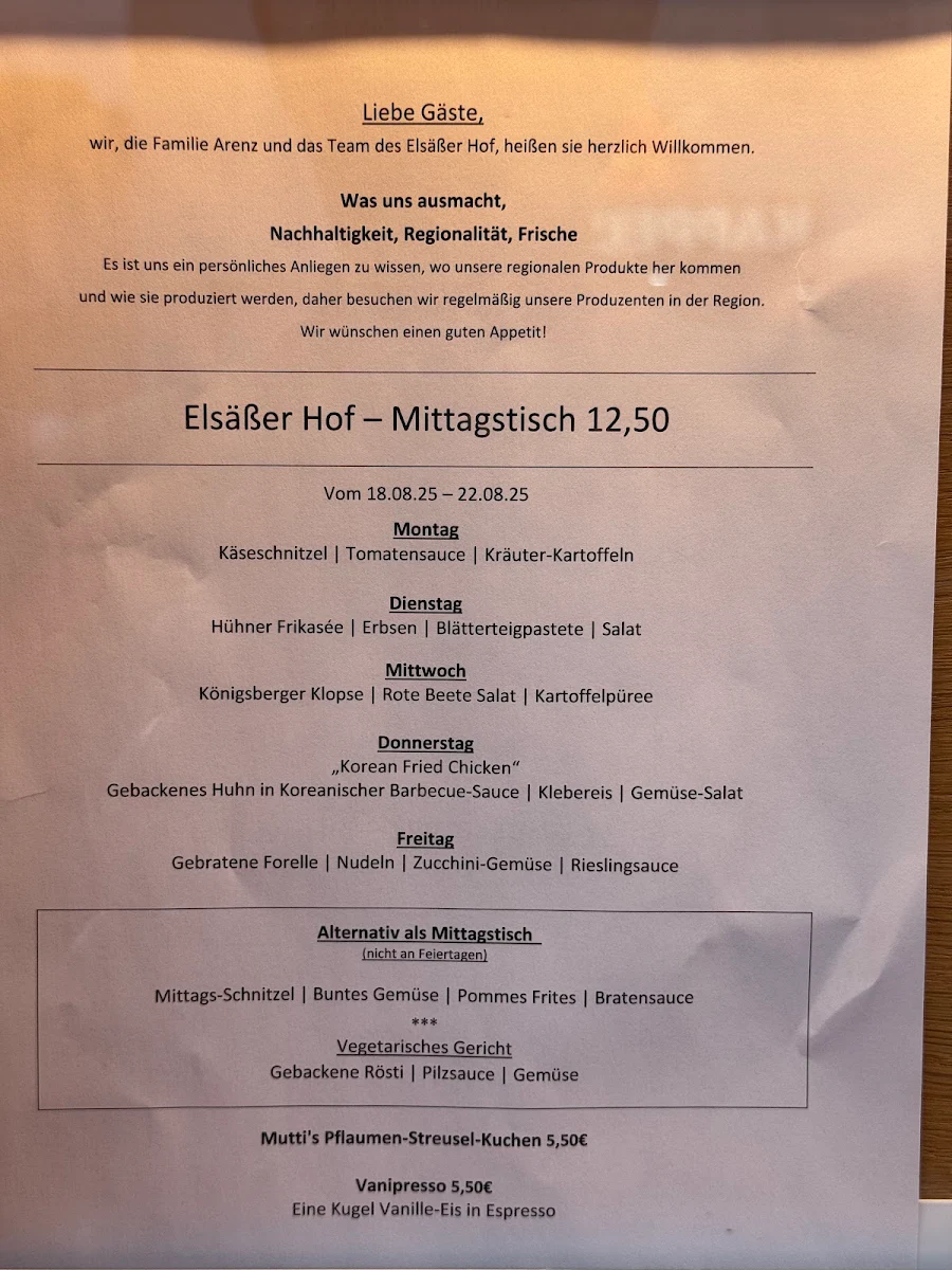 Speisekarte photo 1
