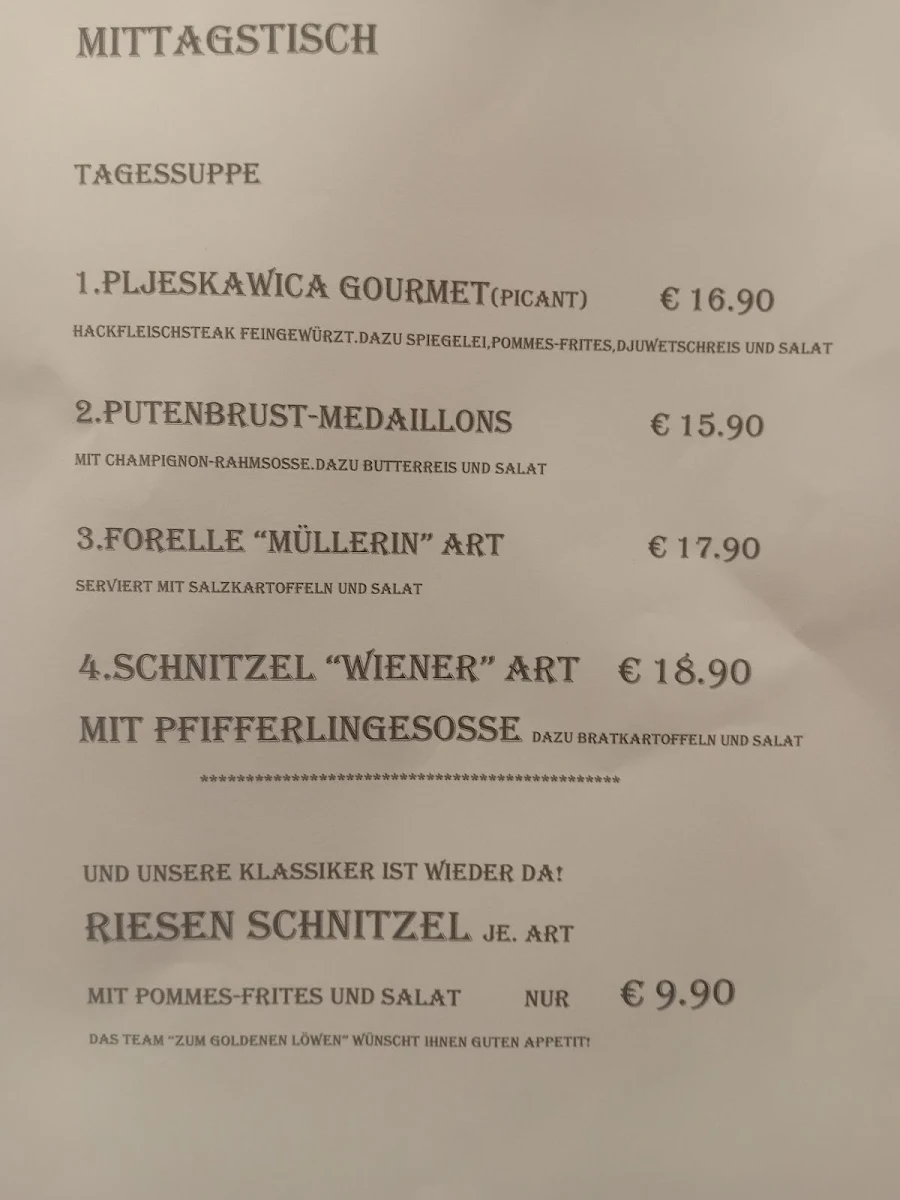 Speisekarte photo 1