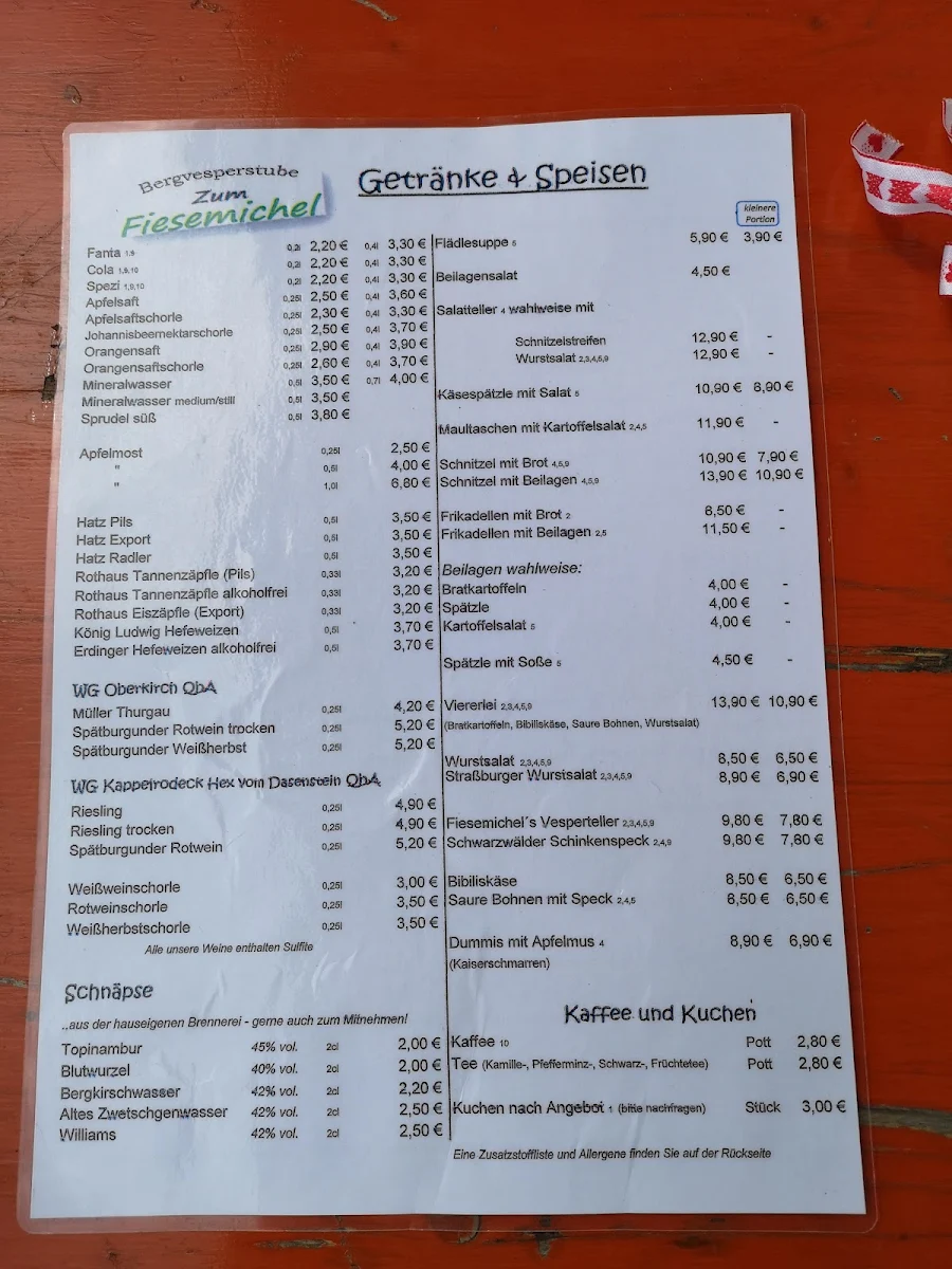 Speisekarte photo 2
