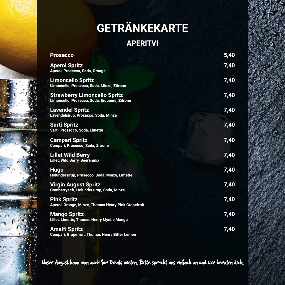 Speisekarte photo 2