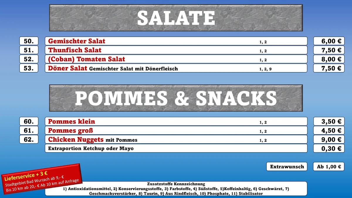 Speisekarte photo 3