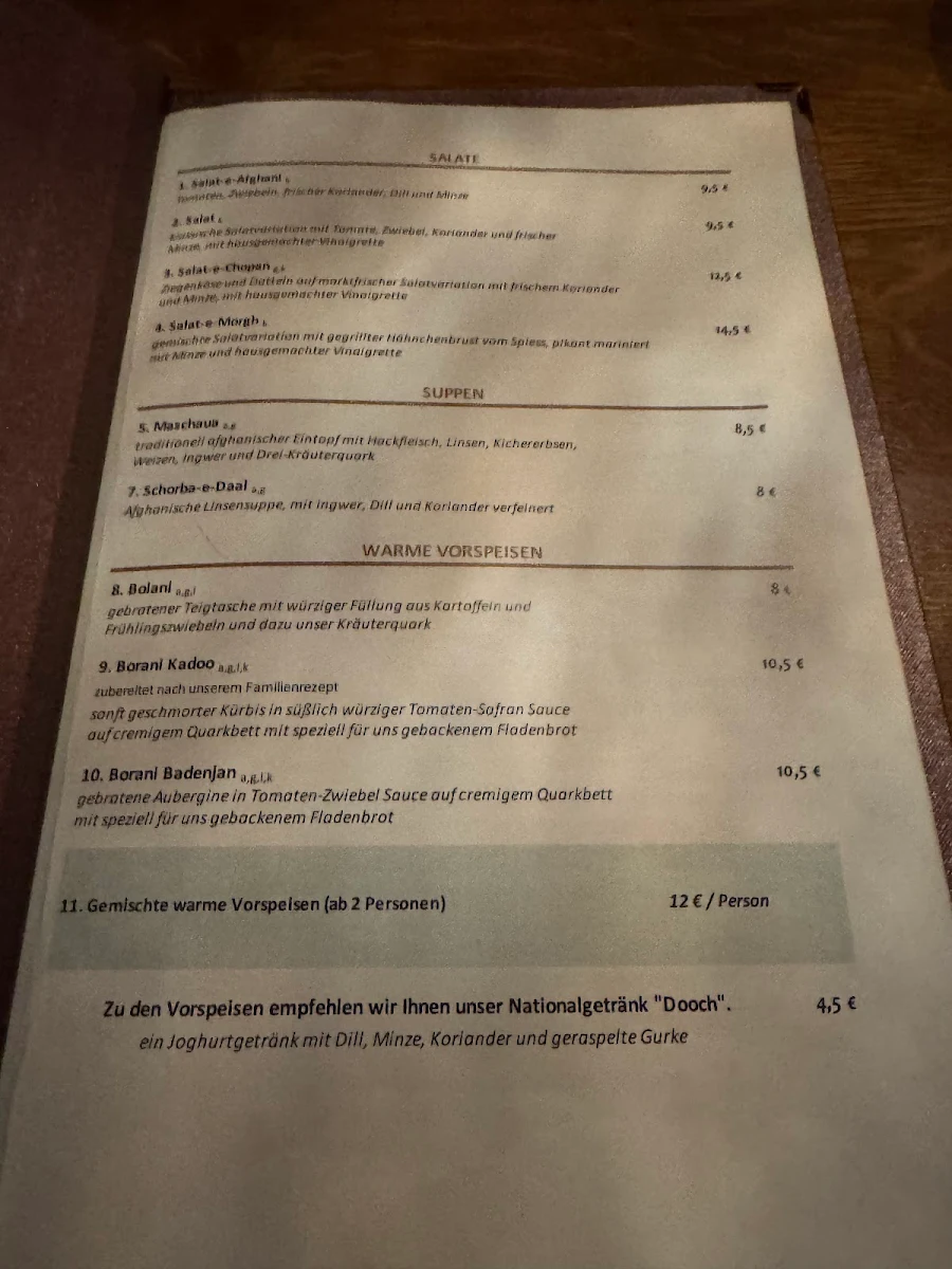 Speisekarte photo 3