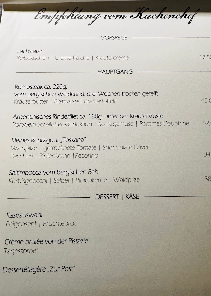 Speisekarte photo 1