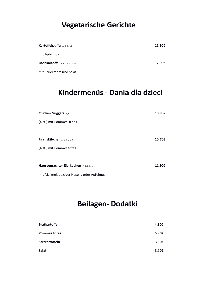 Speisekarte photo 6