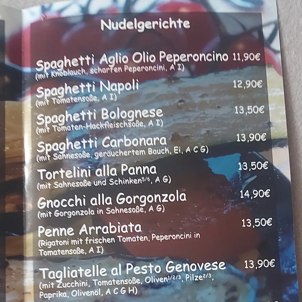Speisekarte photo 3