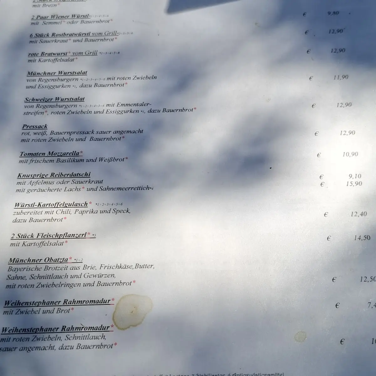 Speisekarte photo 6