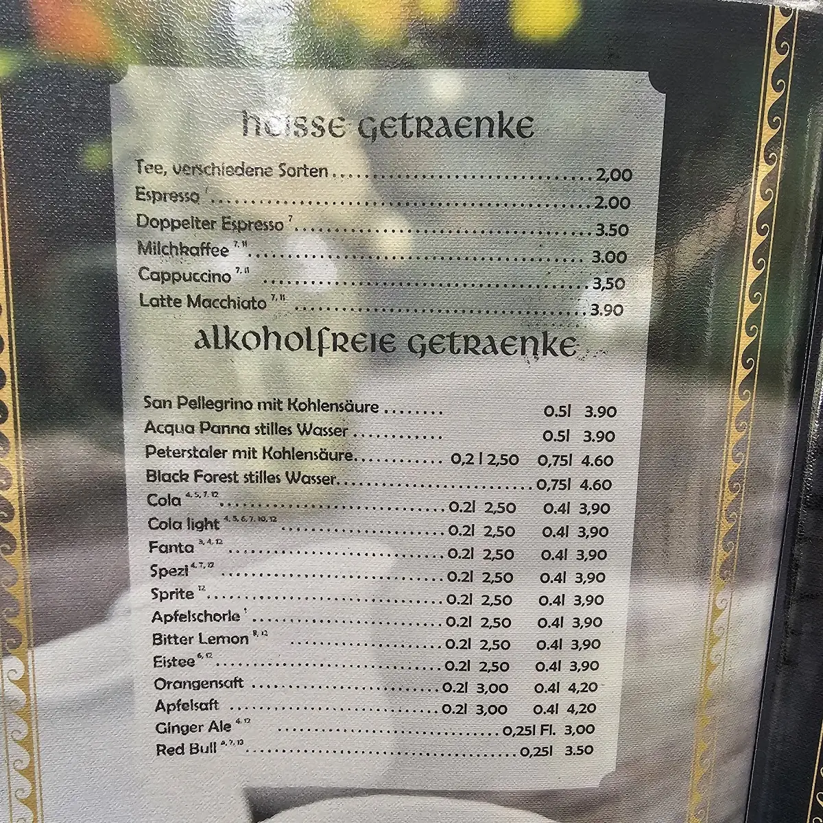 Speisekarte photo 5