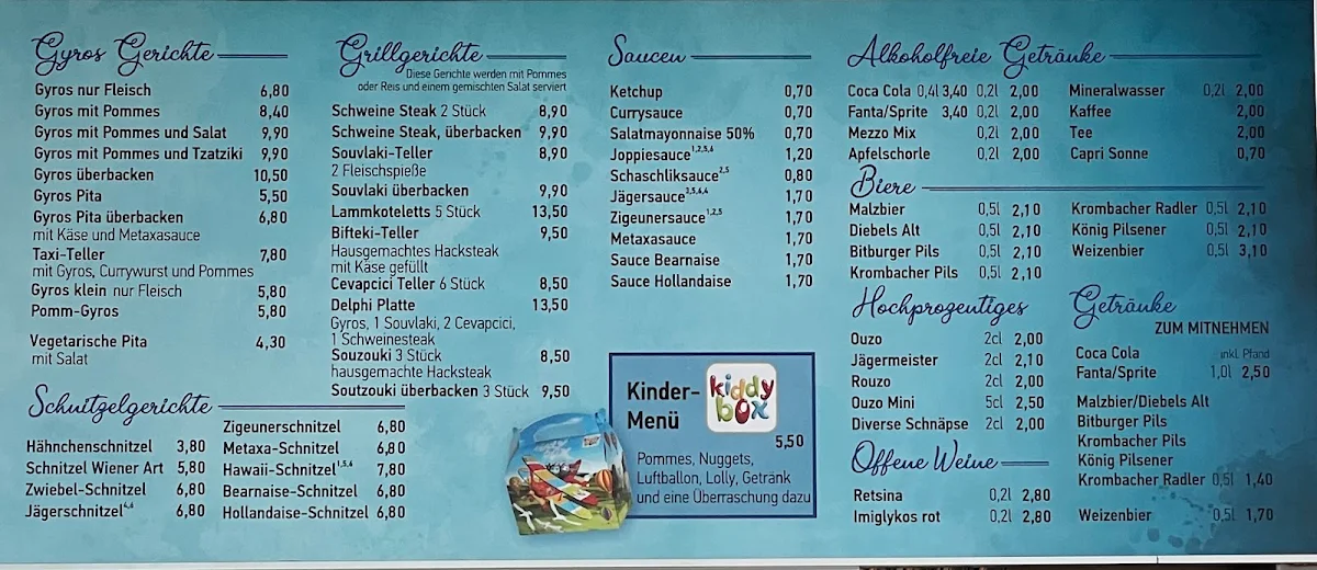 Speisekarte photo 1