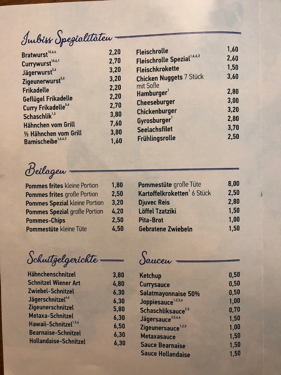 Speisekarte photo 2