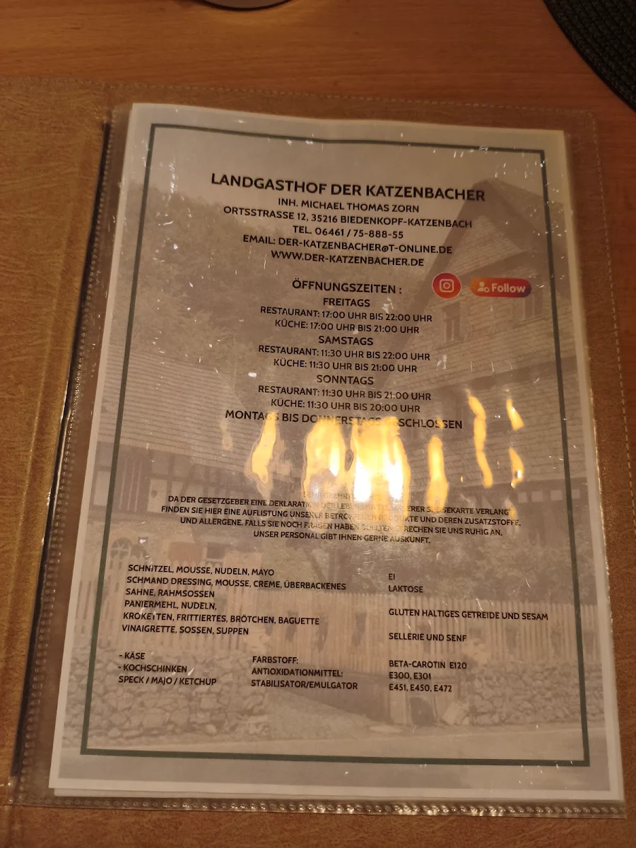 Speisekarte photo 1