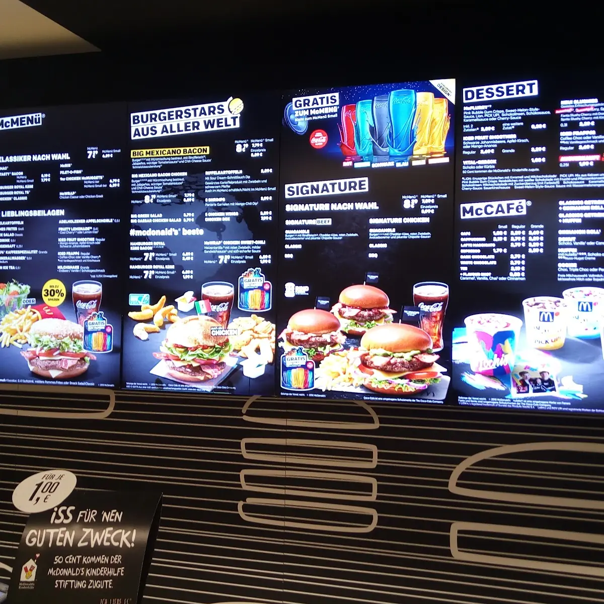 Speisekarte, McDonald's