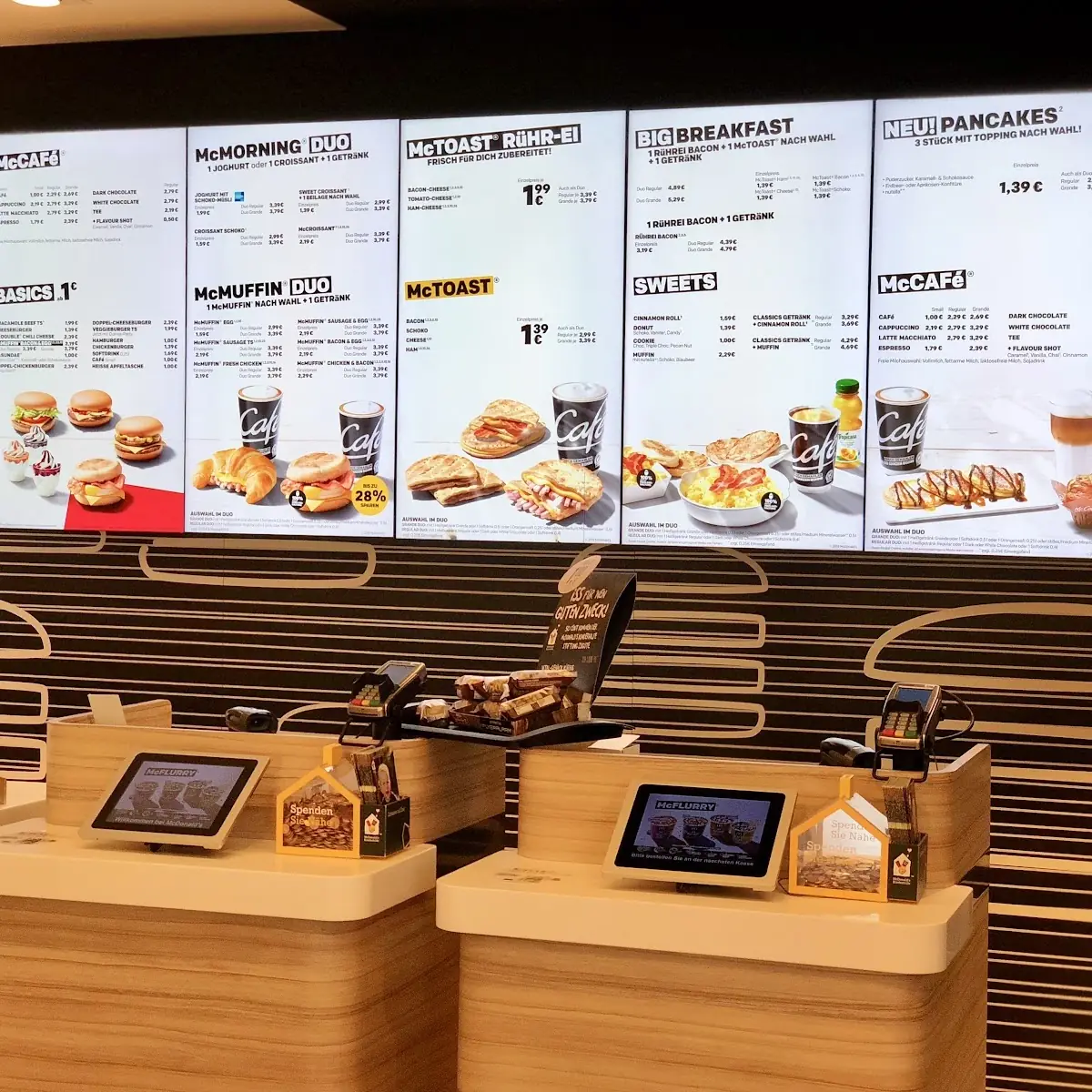 Speisekarte, McDonald's
