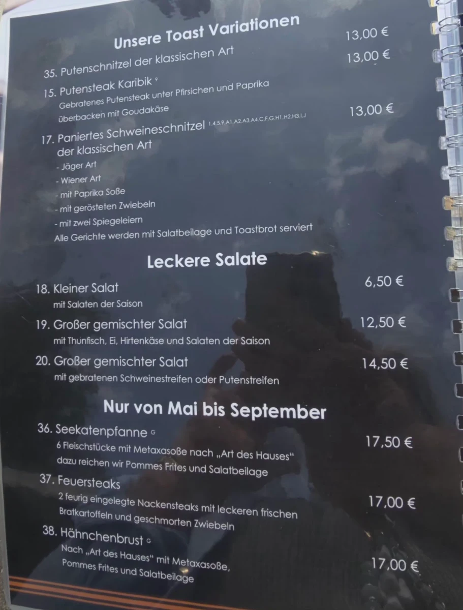 Speisekarte photo 3