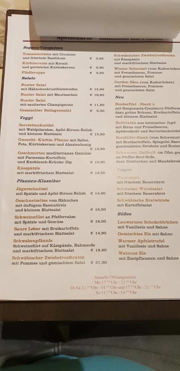 Speisekarte photo 1