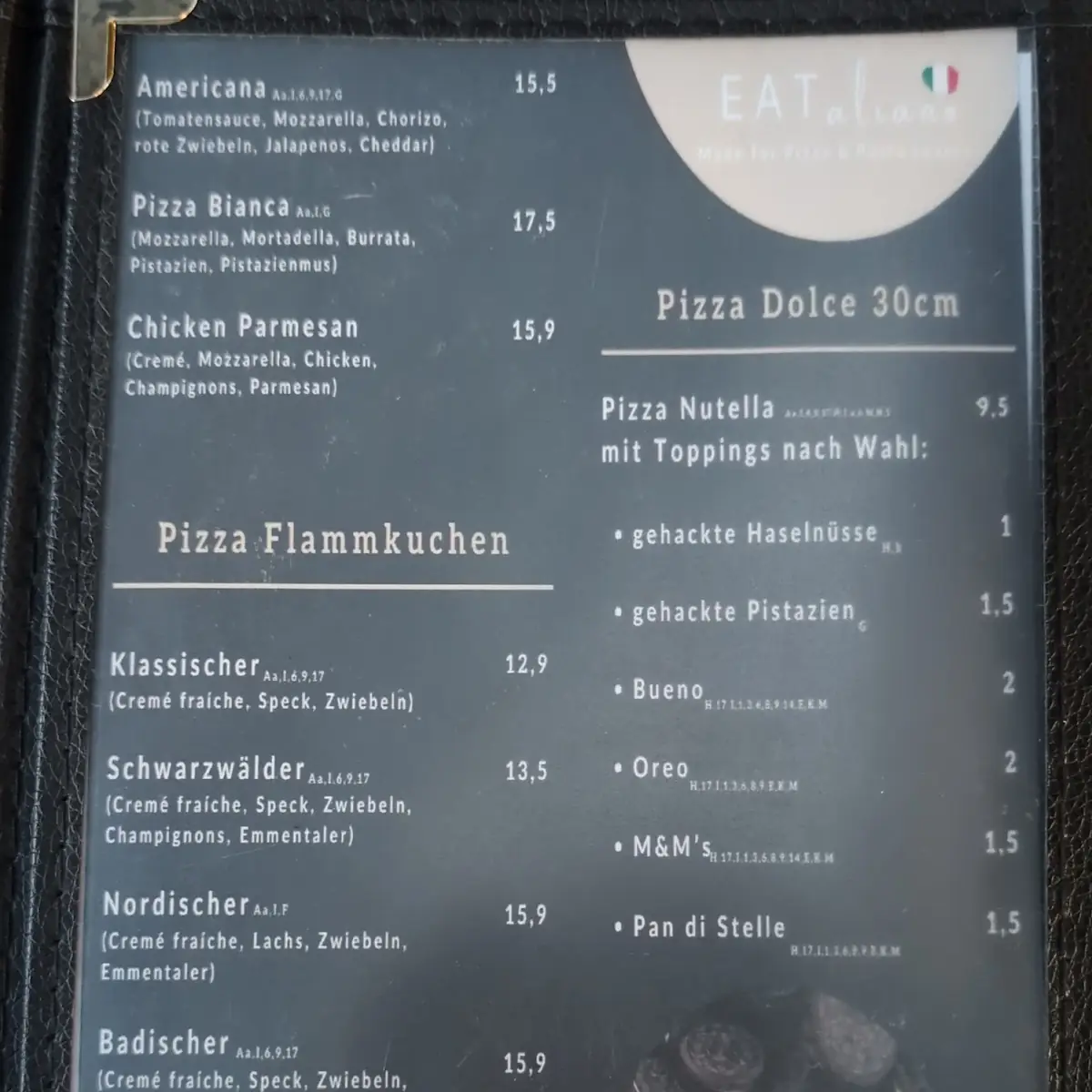 Speisekarte, EATaliano