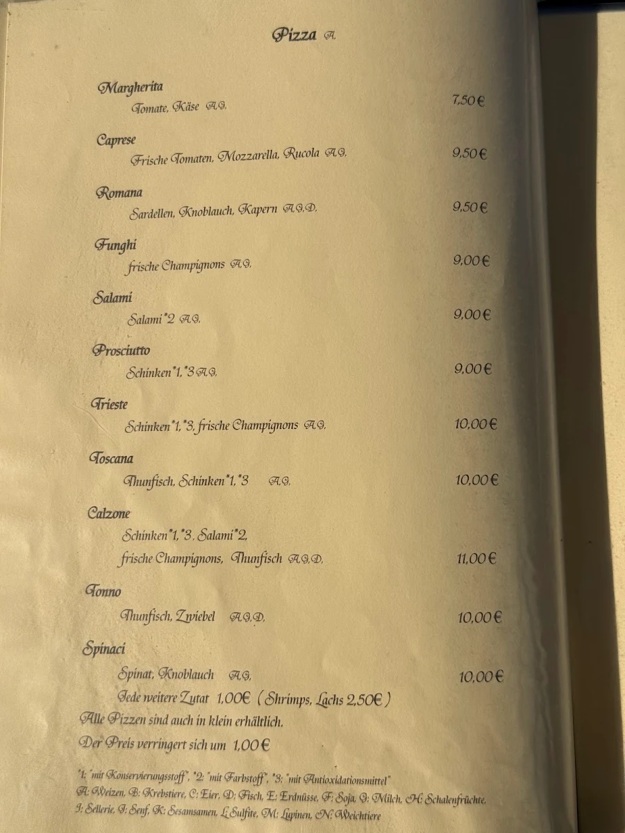 Speisekarte photo 2
