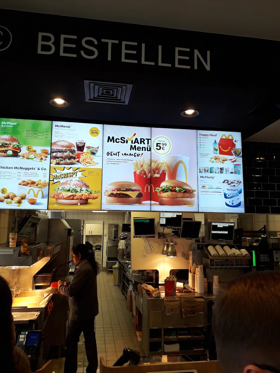 Speisekarte, McDonald's