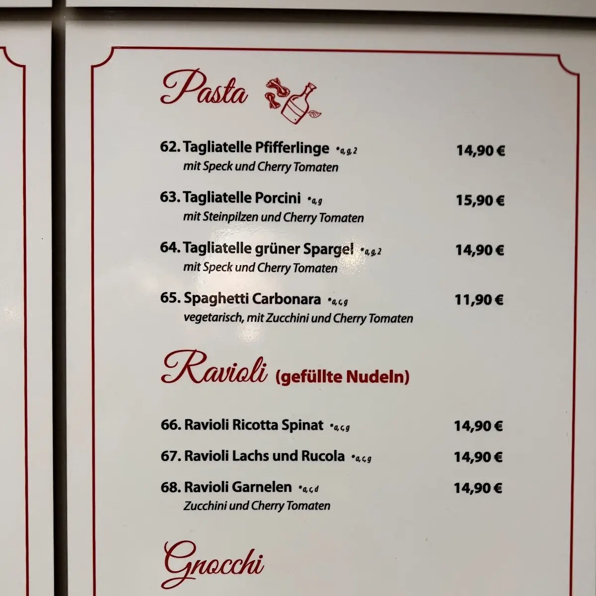 Speisekarte photo 1