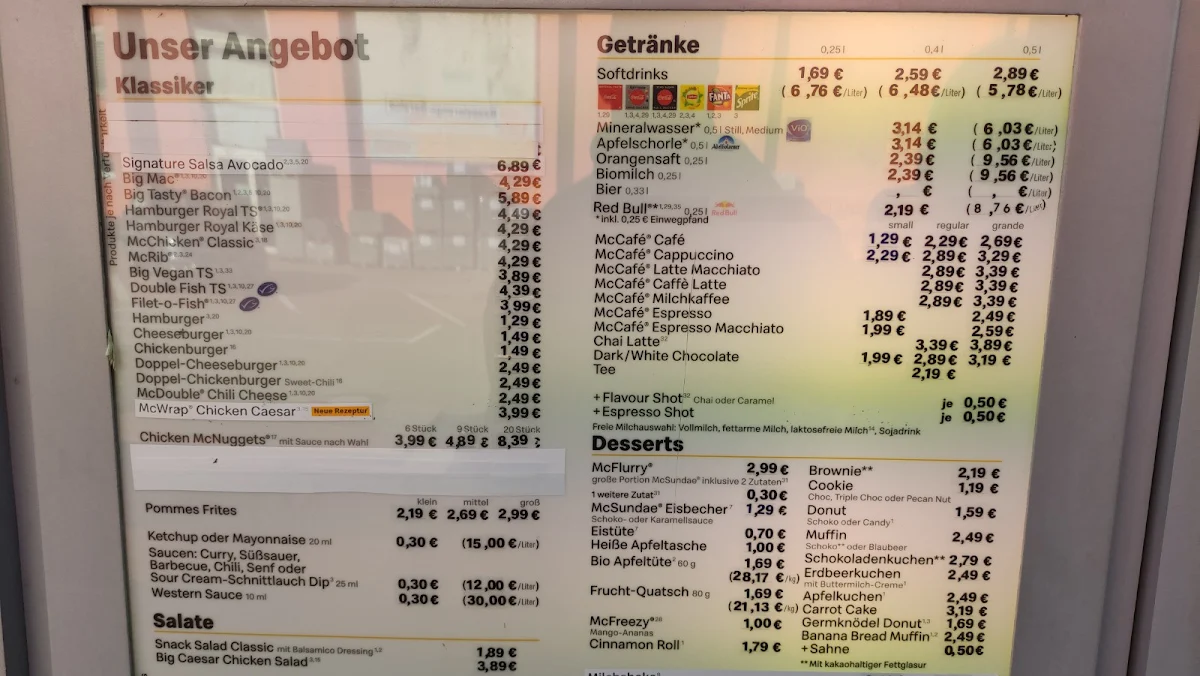Speisekarte photo 1