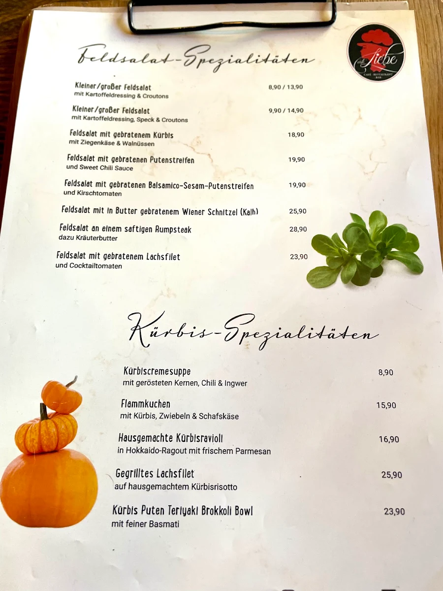 Speisekarte, Erste Liebe Freiburg