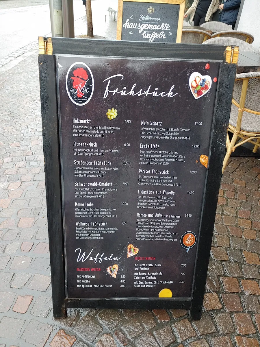 Speisekarte, Erste Liebe Freiburg