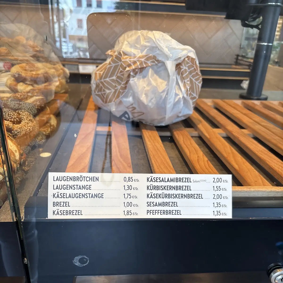 Speisekarte, Bäcker Görtz