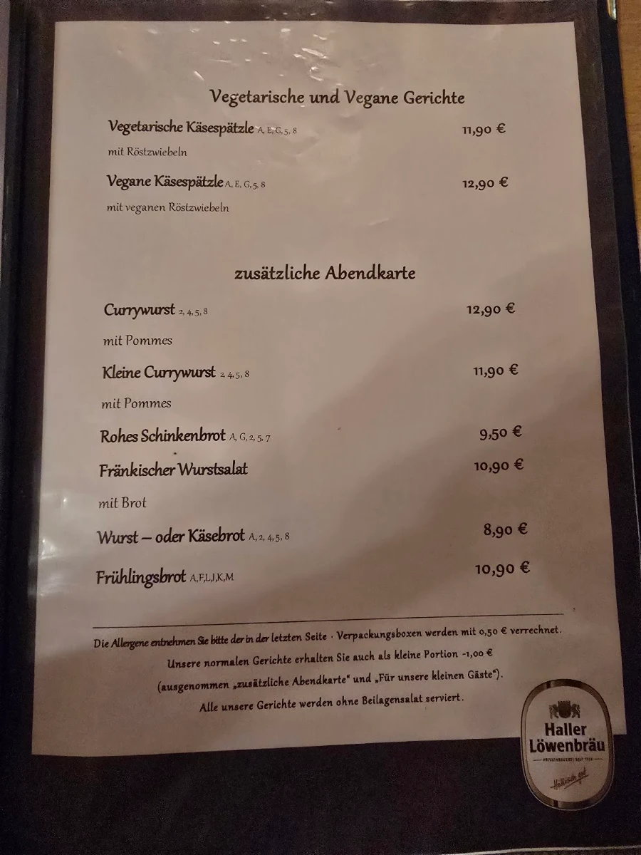 Speisekarte photo 1