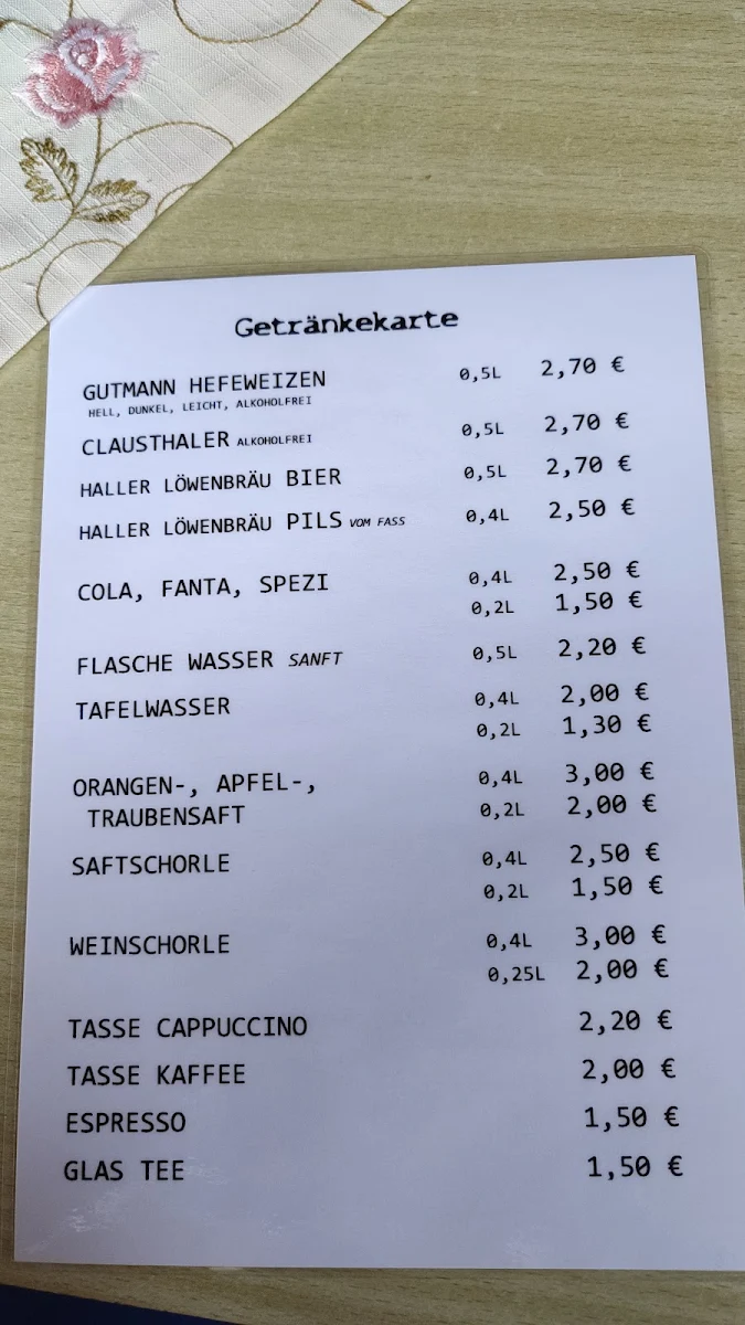 Speisekarte photo 6