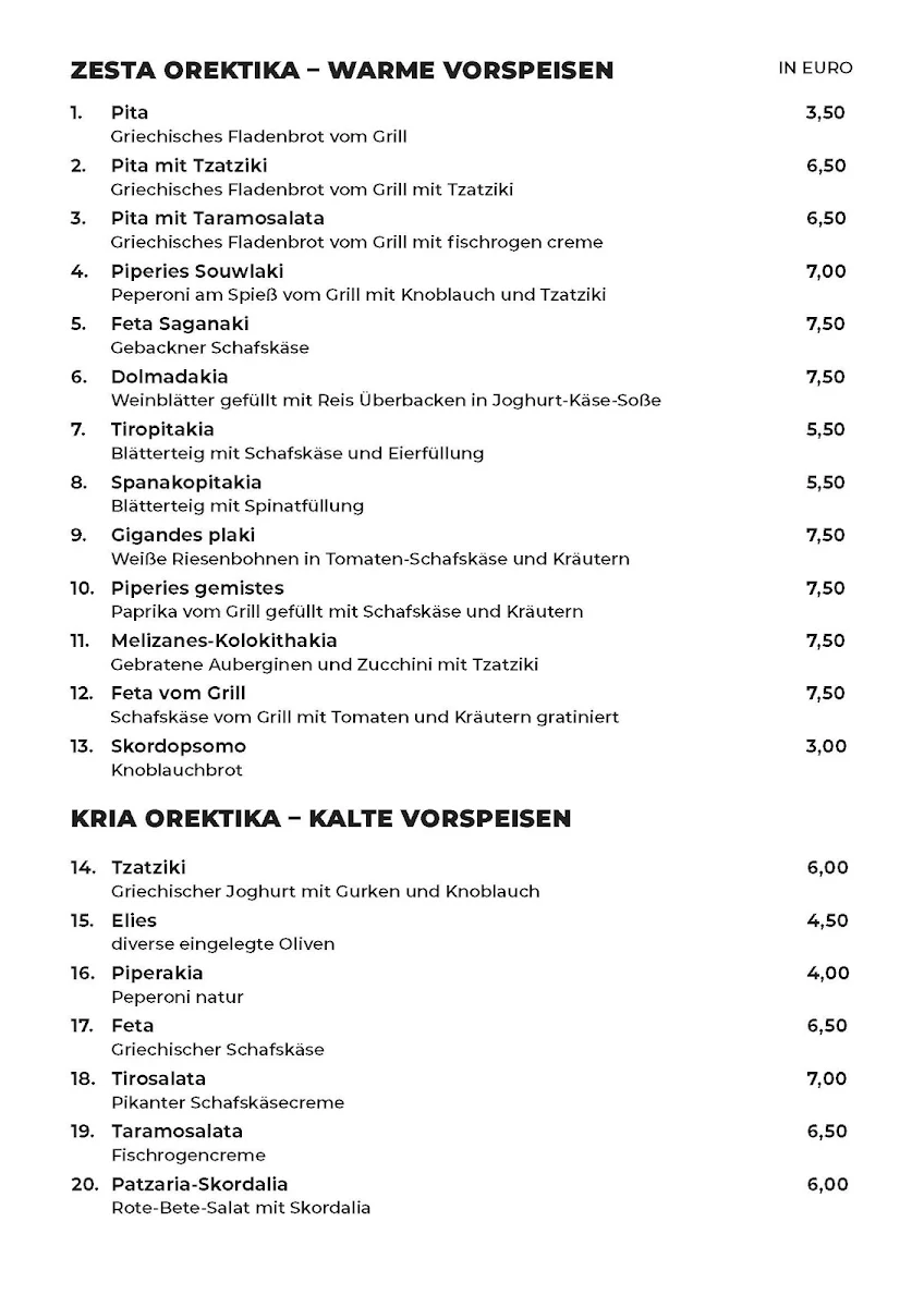 Speisekarte photo 2