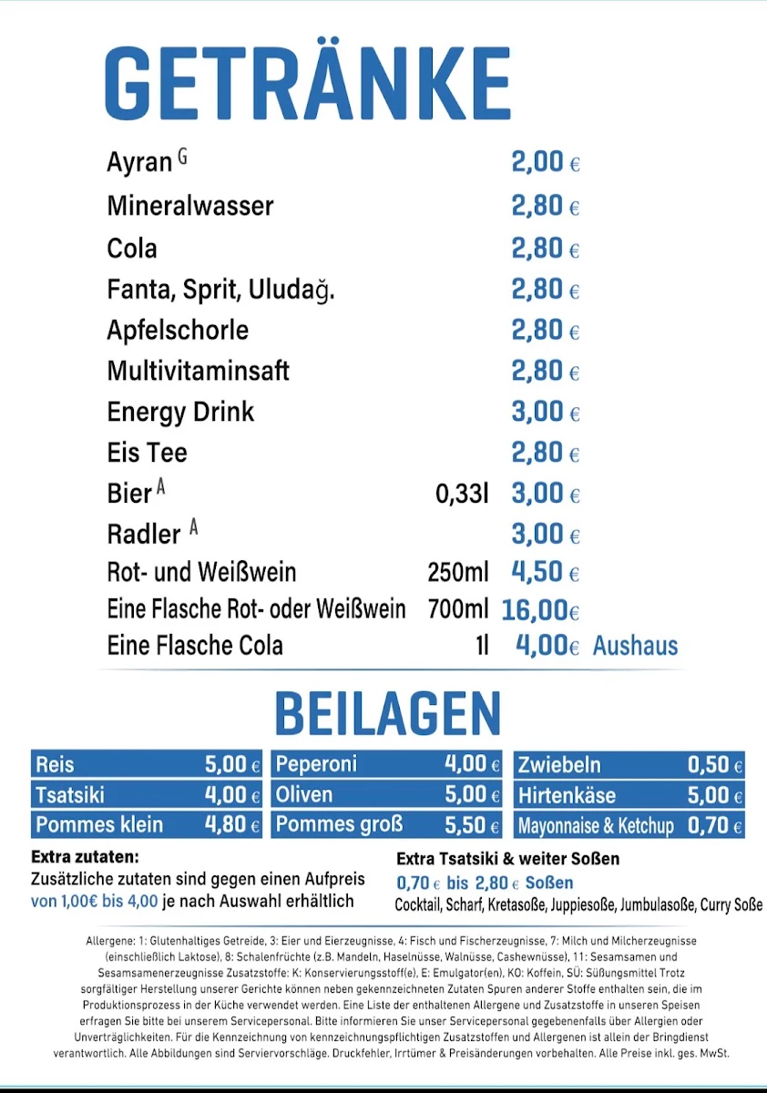Speisekarte photo 2